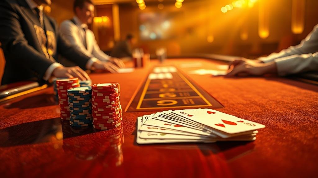 ภาพตารางบาคาร่าสำหรับการวางเดิมพัน ตารางบาคาร่า แสดงการวางเดิมพัน Player, Banker, Tie