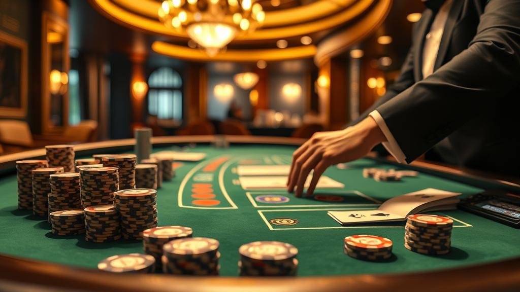 การแจกไพ่บาคาร่าสด