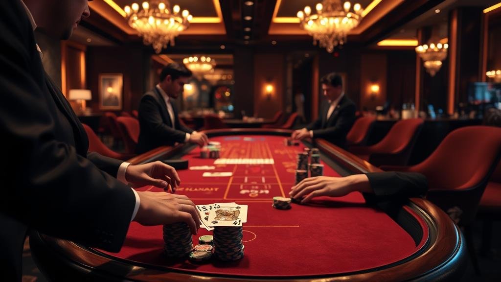 หน้าจอเกมบาคาร่าออนไลน์พร้อมตัวเลือกเดิมพัน