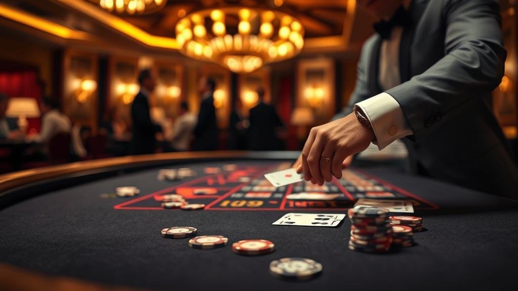 หน้าจอเกมบาคาร่าออนไลน์พร้อมตัวเลือกเดิมพัน