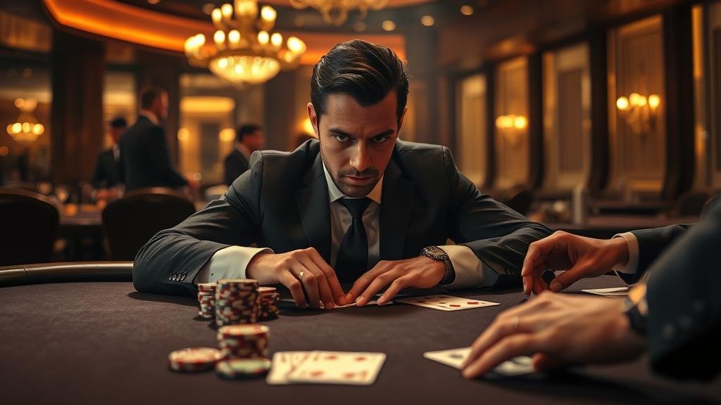 หน้าจอโทรศัพท์มือถือแสดงเกมบาคาร่าออนไลน์