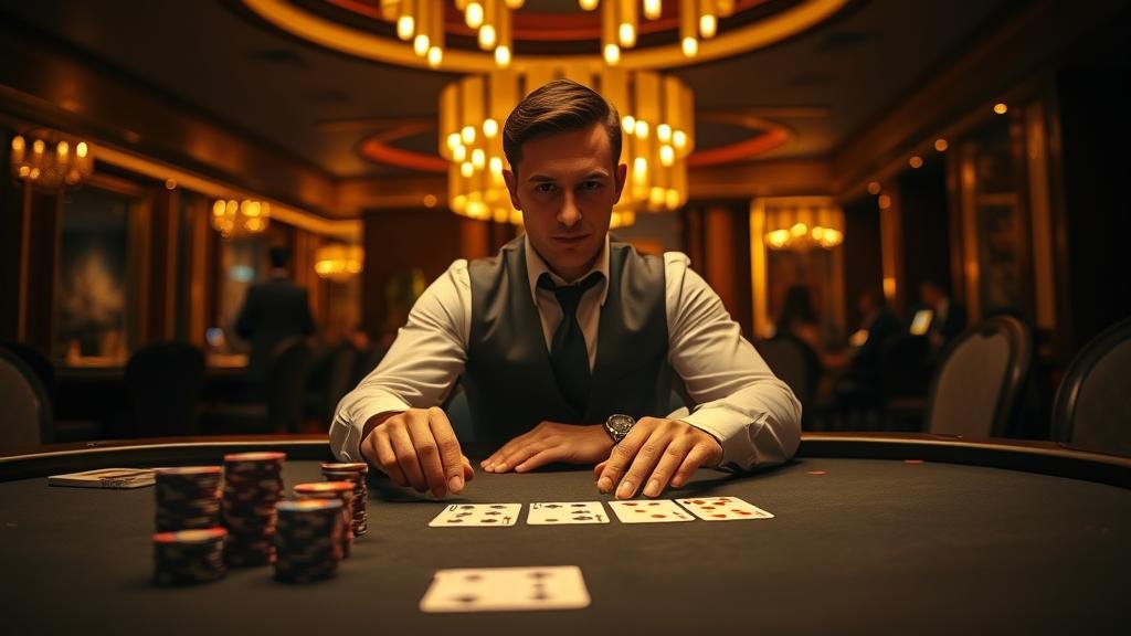 มือถือไพ่บาคาร่าขณะทดลองเล่น