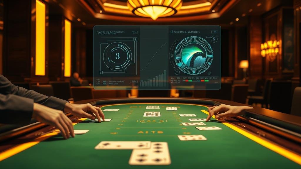 หน้าจอโทรศัพท์แสดงผลสูตรบาคาร่า AI