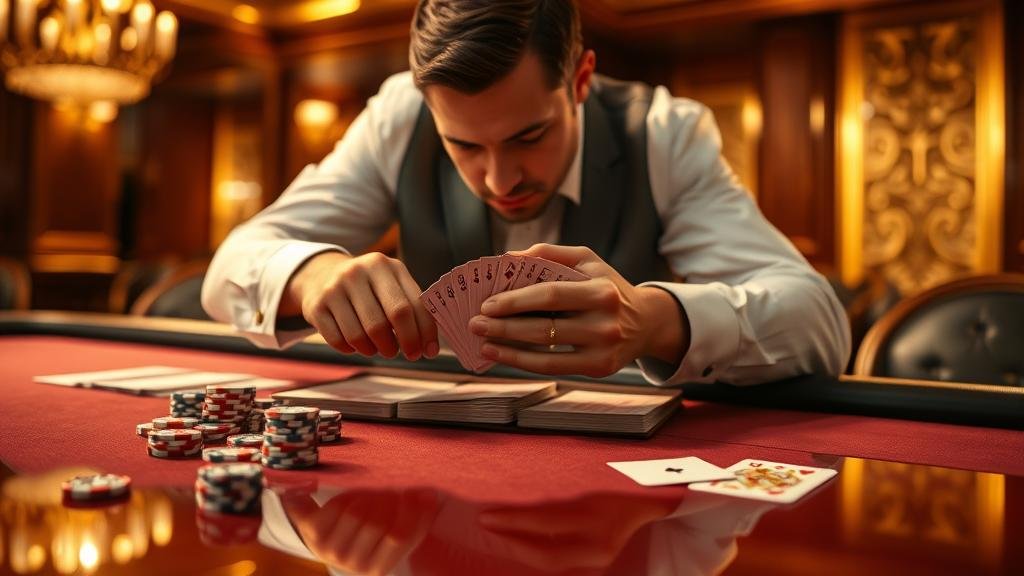 ตารางบาคาร่าแสดงช่องเดิมพัน Player, Banker, Tie