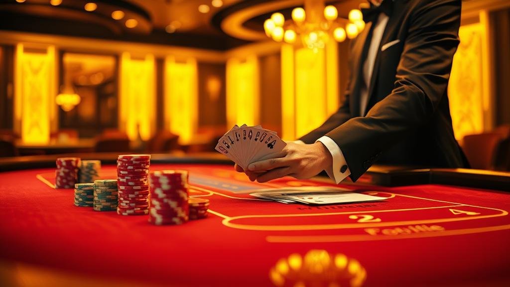 การแจกไพ่บาคาร่า