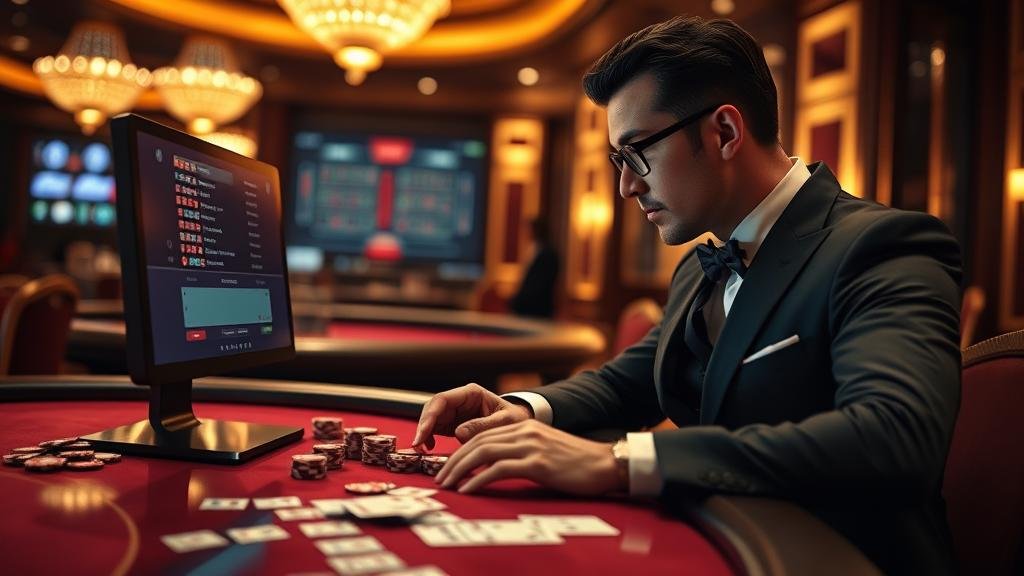 หน้าจอแสดงผลสูตรบาคาร่าและสถิติ