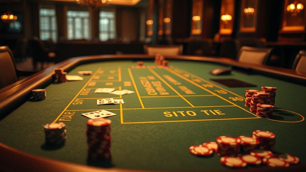 รูปแบบการเดิมพันบาคาร่า ตารางบาคาร่าแสดงการเดิมพัน Player, Banker และ Tie
