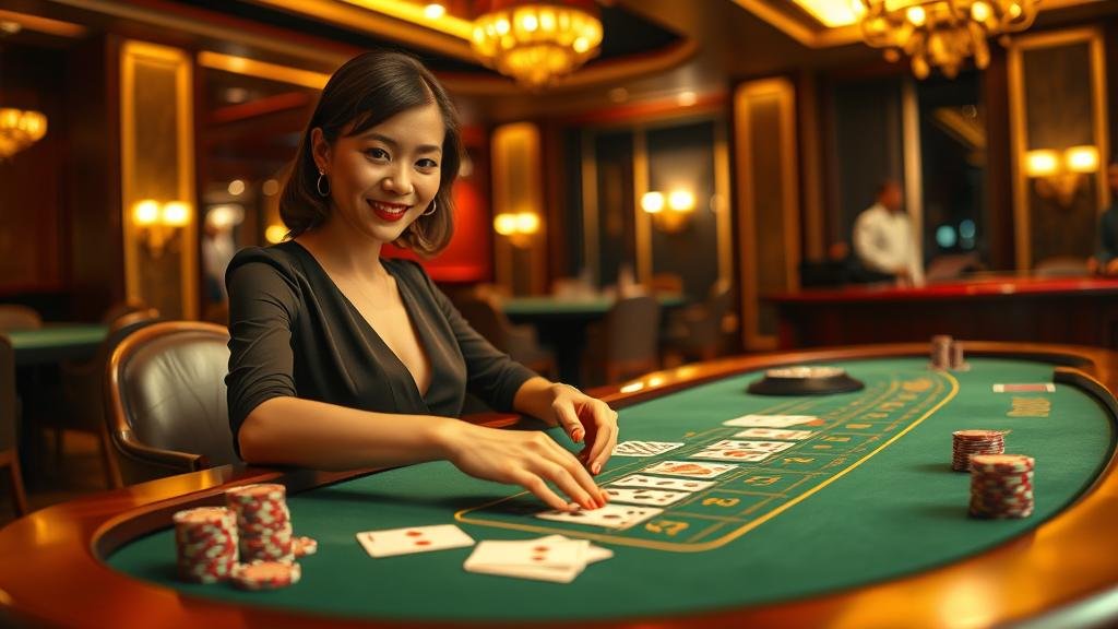 เลือกห้องบาคาร่าที่ใช่ ห้องเกมบาคาร่าสดที่มีดีลเลอร์สาวสวย