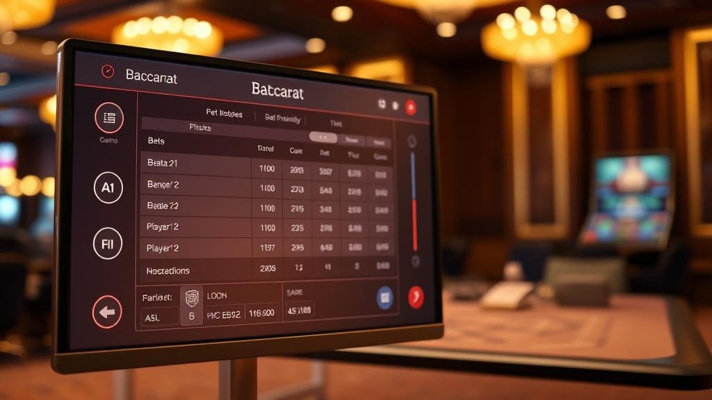 ตัวอย่างหน้าจอเกมบาคาร่าออนไลน์ หน้าจอเกมบาคาร่าออนไลน์ที่ใช้งานง่าย