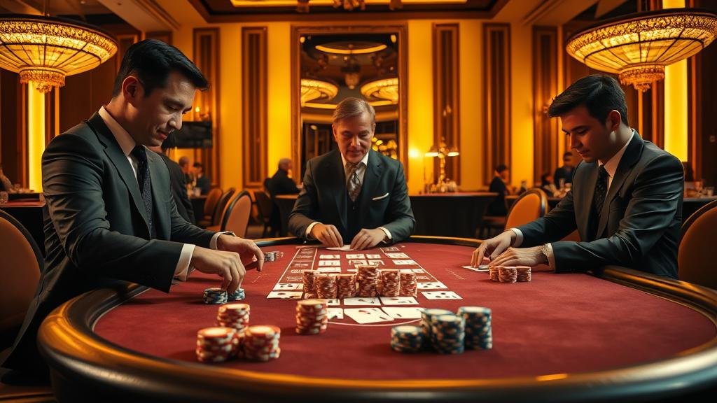 ภาพเปรียบเทียบการเล่นบาคาร่าด้วยสติและไร้สติ