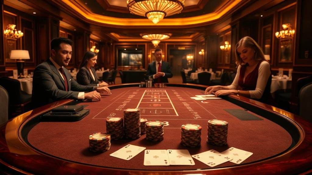 ภาพเปรียบเทียบนักพนันที่เครียดและผ่อนคลาย