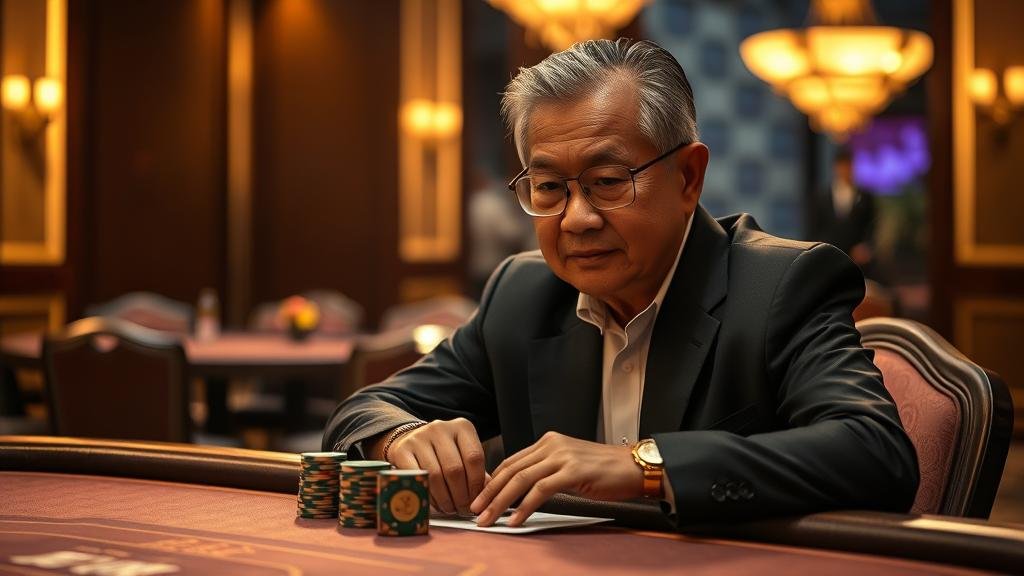 หน้าจอเกมบาคาร่าพร้อมสถิติเค้าไพ่