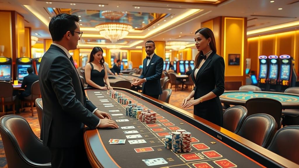 หน้าจอแสดงผลการออกรางวัลบาคาร่า