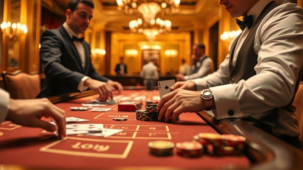 การแจกไพ่บาคาร่าสด