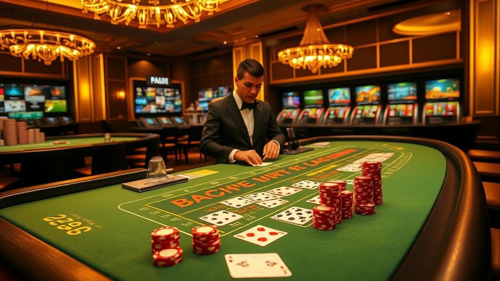 การเล่นบาคาร่าออนไลน์บนโต๊ะสด