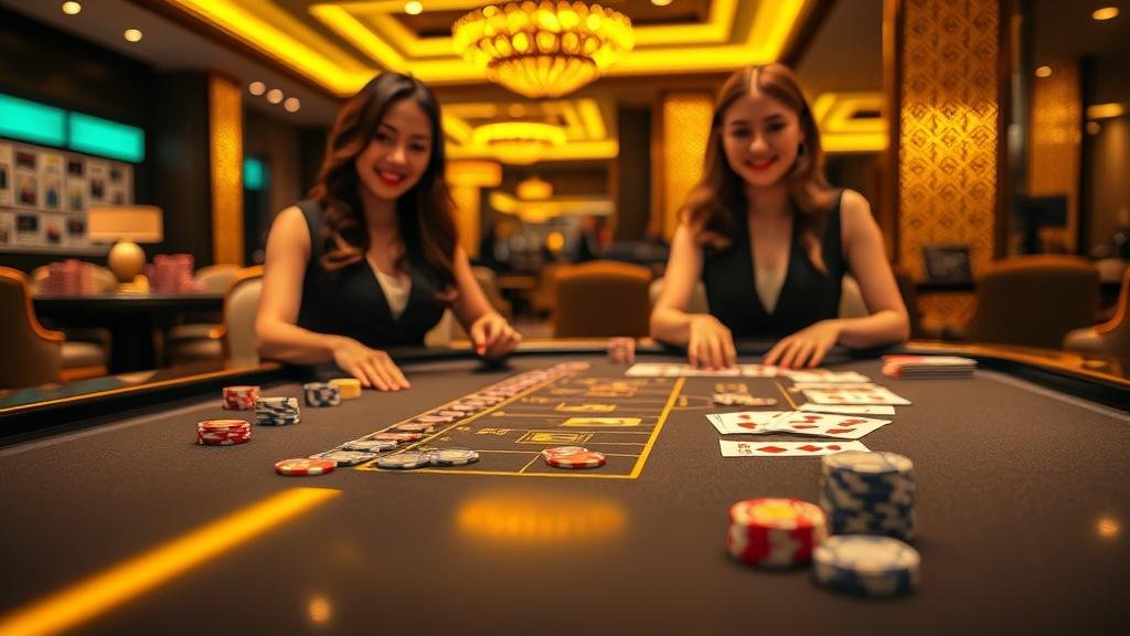 ภาพเปรียบเทียบการจัดการอารมณ์ในการเล่นบาคาร่า