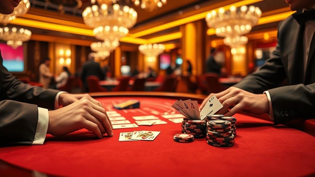 หน้าจอแสดงผลเกมบาคาร่าสดและสถิติ