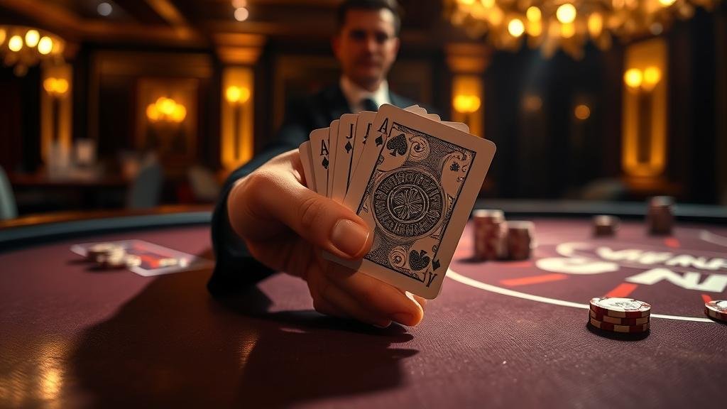 หน้าจอคาสิโนออนไลน์ แสดงเกมบาคาร่าและโป๊กเกอร์