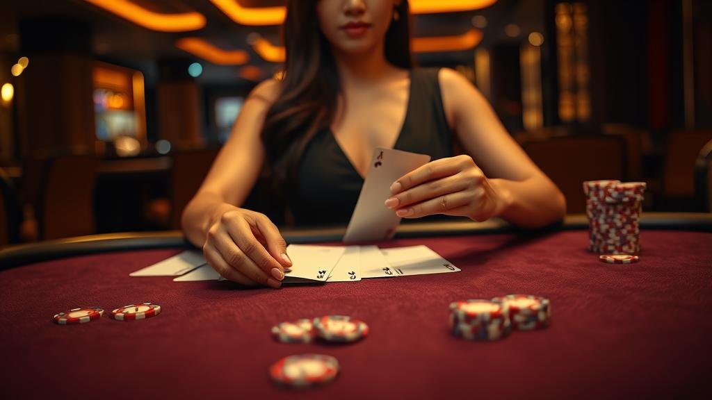 หน้าจอเกมบาคาร่าออนไลน์พร้อมตัวเลือกเดิมพัน