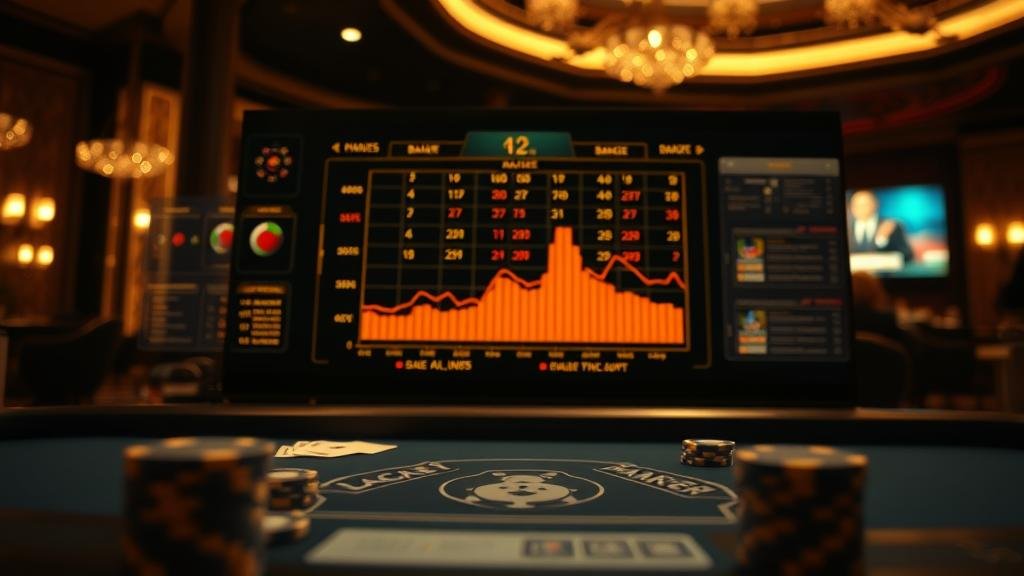 นักพนันกำลังสังเกตการณ์รูปแบบไพ่บาคาร่า