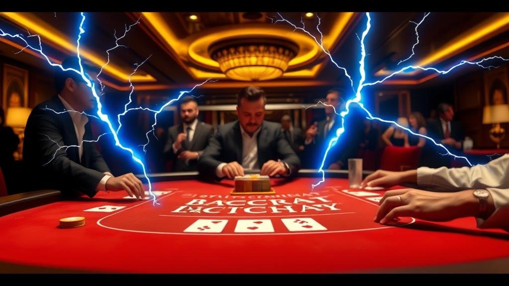 ไพ่บาคาร่าที่มีเอฟเฟกต์สายฟ้าพิเศษ