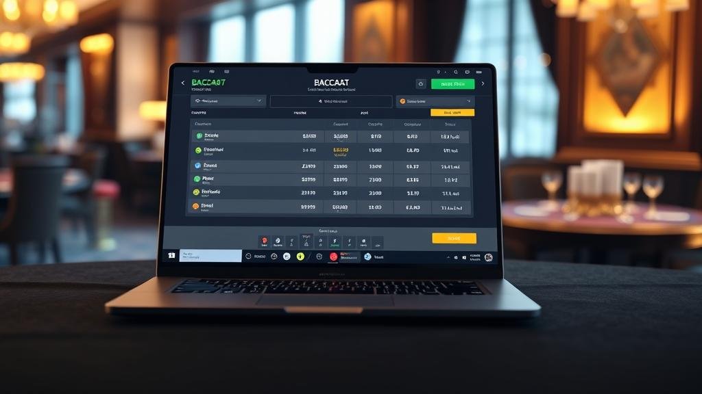 โลโก้และตัวอย่างหน้าจอเกมจากค่ายบาคาร่าชั้นนำ