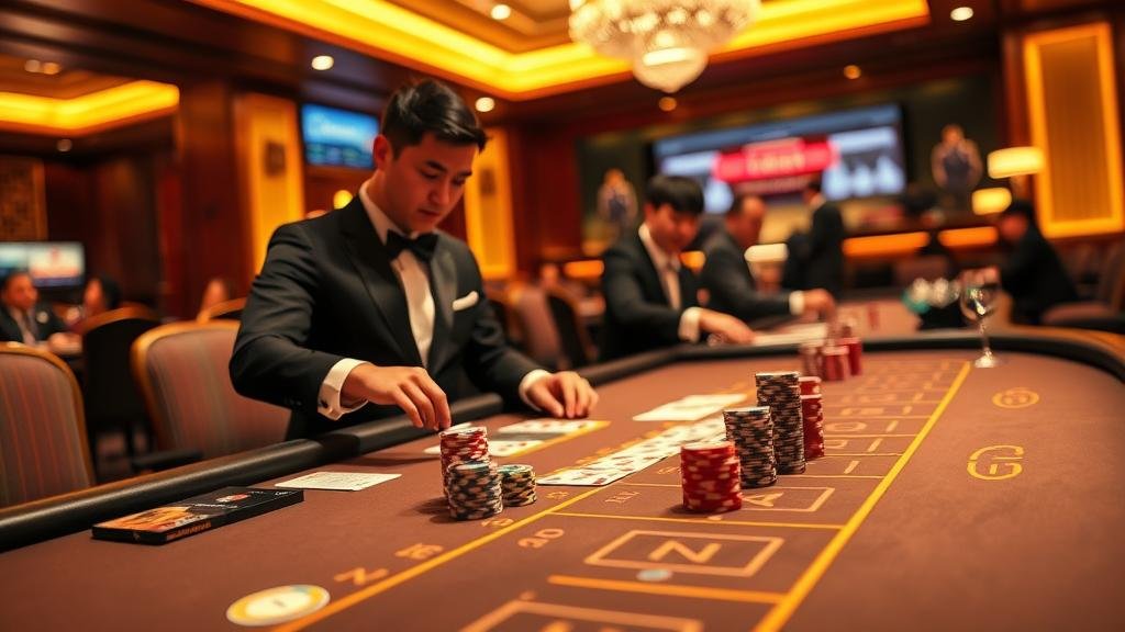 หน้าจอแสดงผลเค้าไพ่บาคาร่า