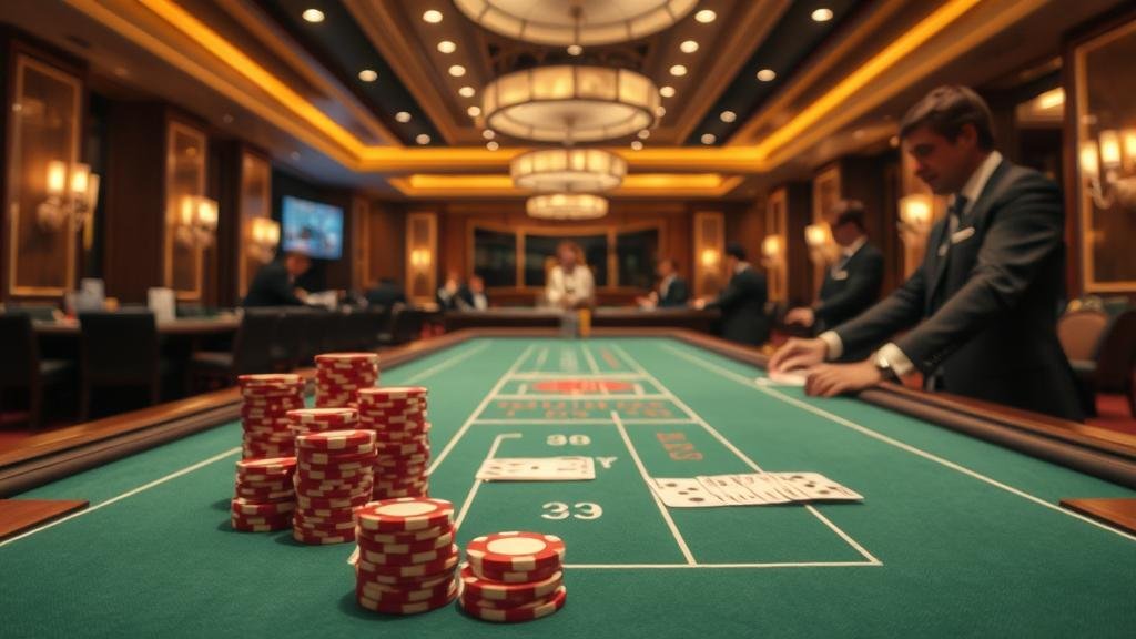 การเล่นบาคาร่าบนโต๊ะ