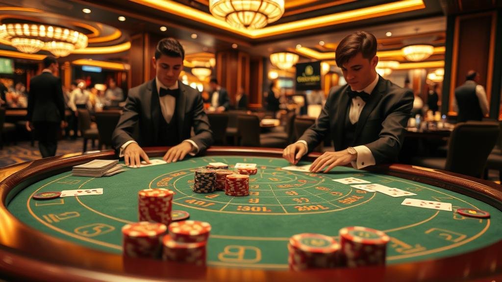 ตัวอย่างเค้าไพ่บาคาร่า: มังกรและปิงปอง