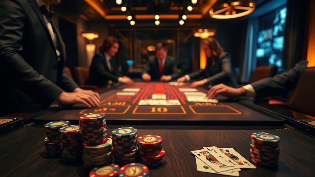 ตัวอย่างการวางเดิมพันและผลการออกรางวัลบาคาร่า