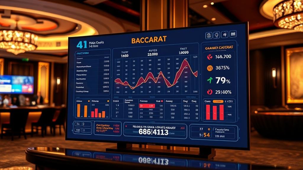 กราฟแสดงความน่าจะเป็นในการออกไพ่บาคาร่า