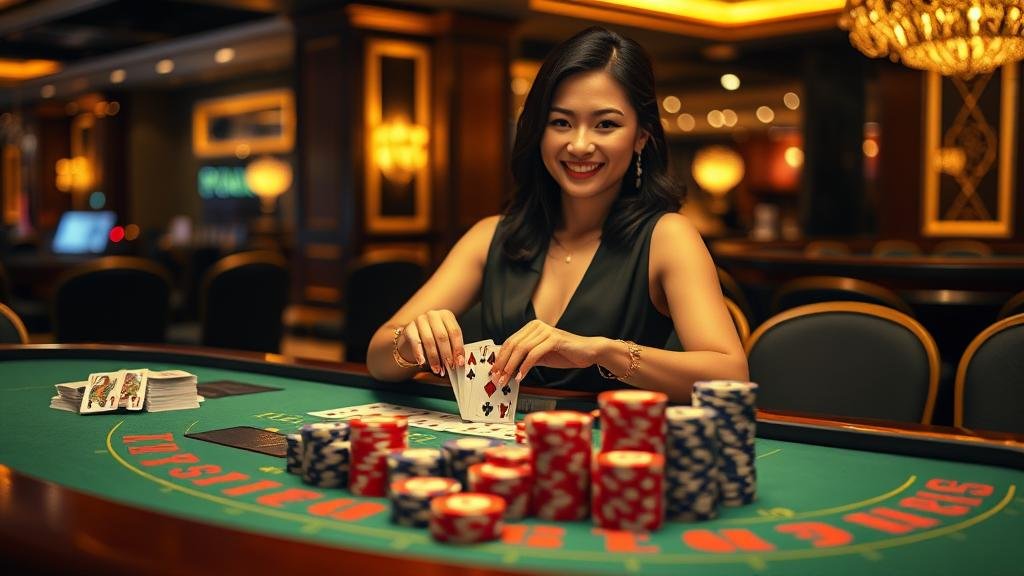 หน้าจอเกมบาคาร่าที่แสดงระบบฝากถอนไม่มีขั้นต่ำ