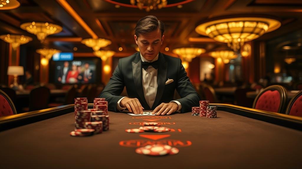 หน้าจอโทรศัพท์มือถือแสดงเกมบาคาร่าพร้อมสถิติ