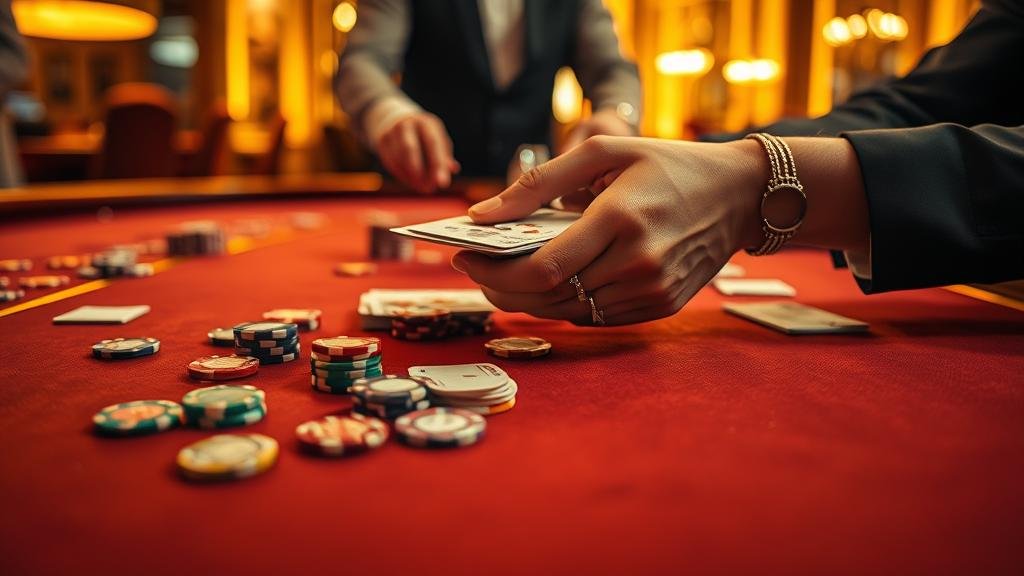 หน้าจอเว็บไซต์คาสิโนออนไลน์ แสดงตัวเลือกเกมบาคาร่าและโปรโมชั่น