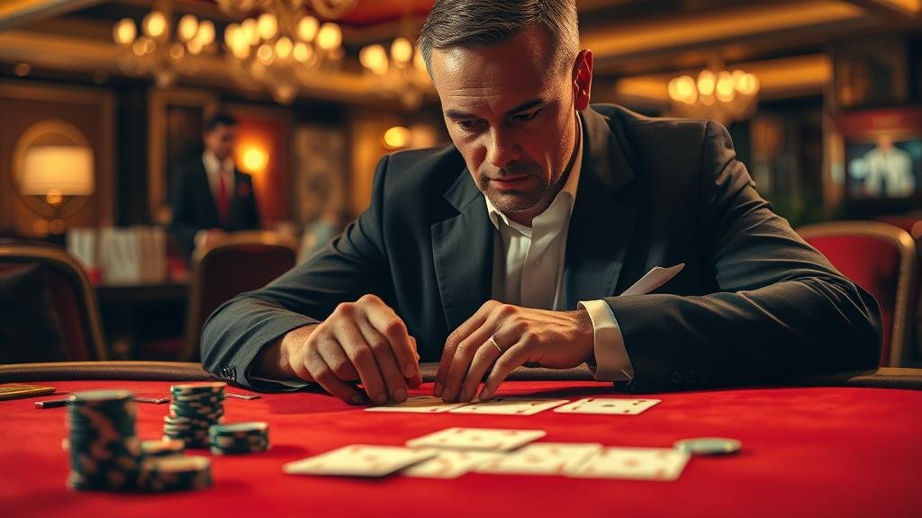 ดีลเลอร์บาคาร่ากำลังแจกไพ่