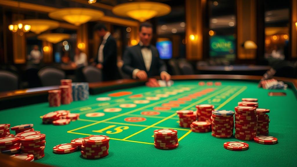 นักเล่นบาคาร่าที่กำลังมีสมาธิ