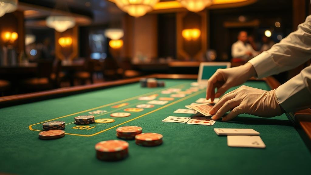 ดีลเลอร์สาวสวยให้บริการบาคาร่าสด