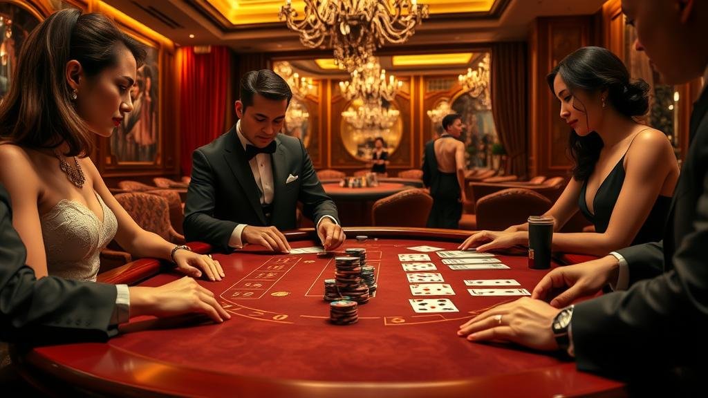 ตัวอย่างเค้าไพ่มังกรในเกมบาคาร่า