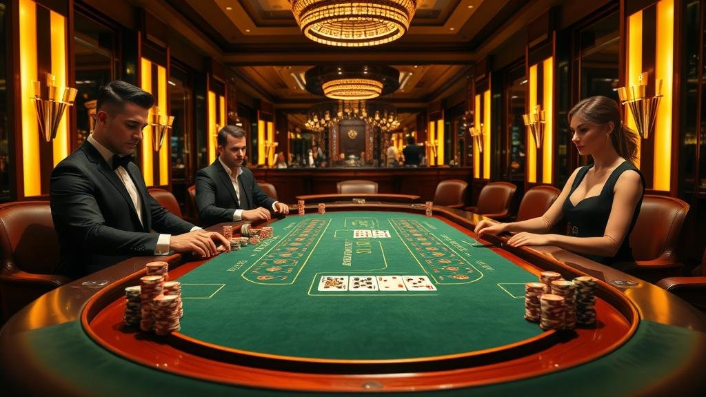 ภาพการฝึกฝนเล่นบาคาร่า