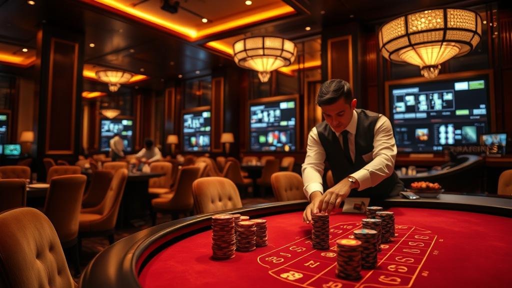 การวางเดิมพันในเกมไพ่บาคาร่าพร้อมผลลัพธ์ที่ชนะ