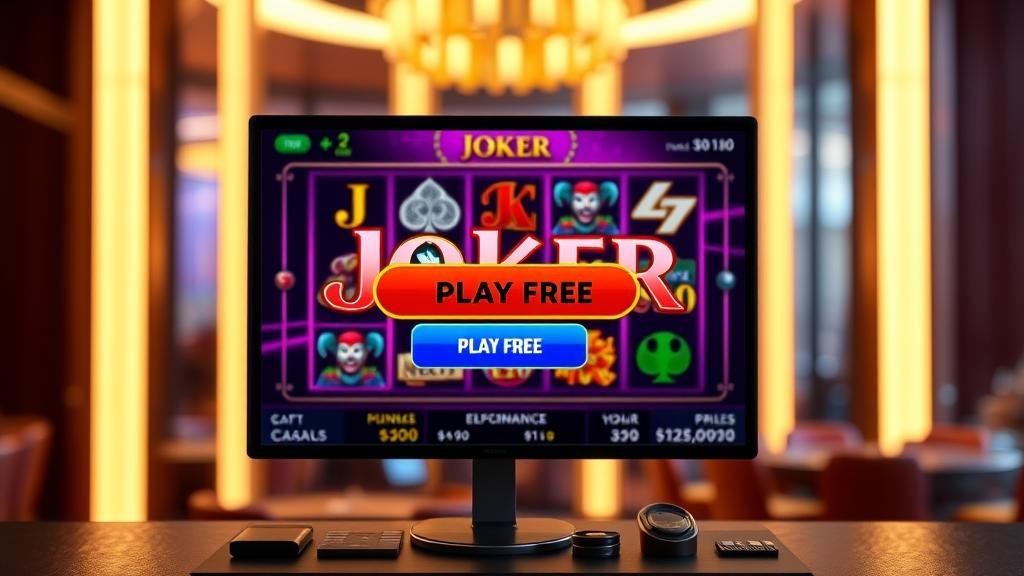 การทดลองเล่นสล็อต Joker ผ่านแท็บเล็ต