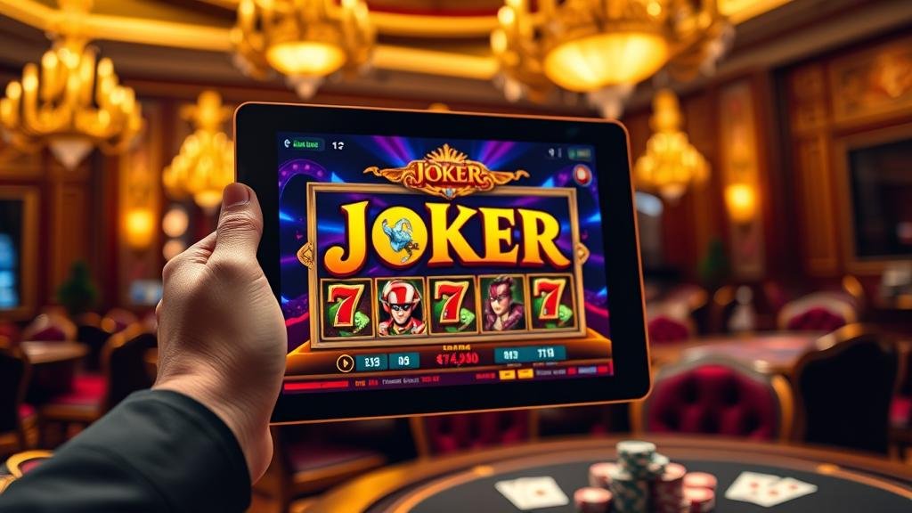 หน้าจอเกม Joker สล็อต แสดงฟีเจอร์โบนัส