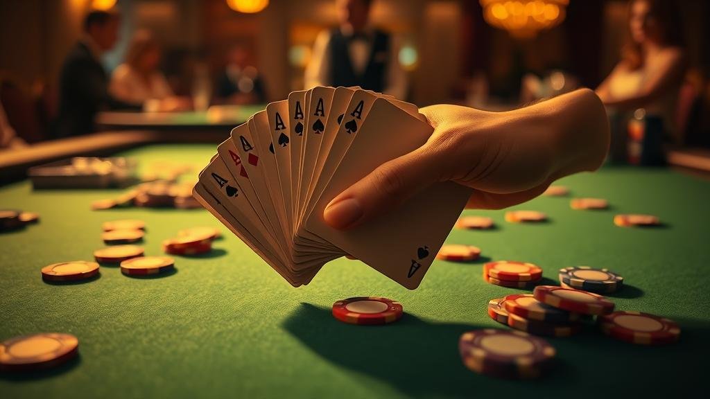 หน้าจอคาสิโนออนไลน์ที่แสดงเกมบาคาร่า