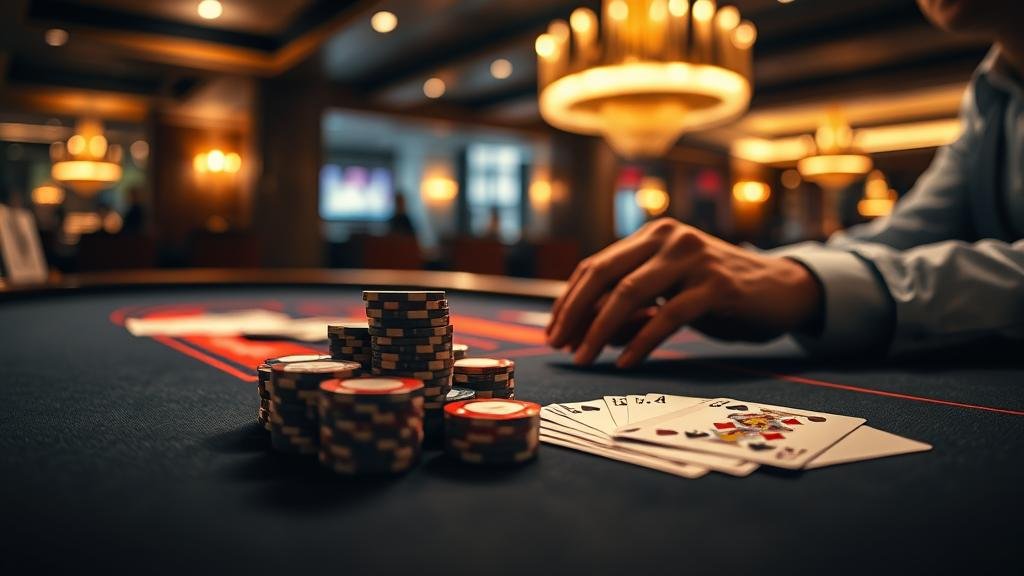 หน้าจอเกมบาคาร่าออนไลน์พร้อมตัวเลือกเดิมพัน