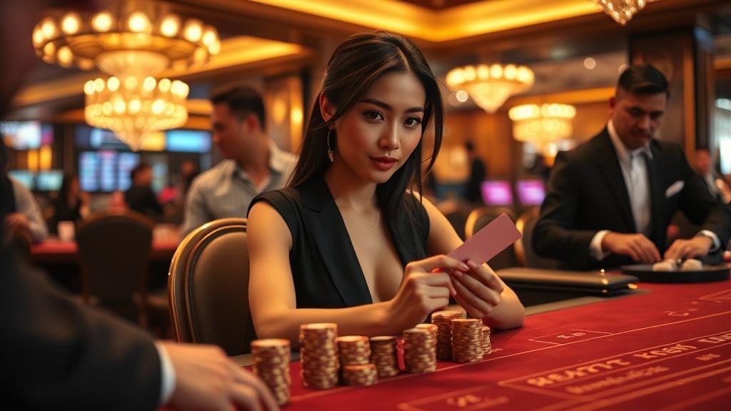 มือถือไพ่บาคาร่าพร้อมสัญลักษณ์ทำกำไร