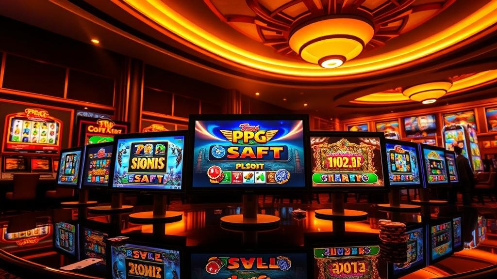 หน้าจอเกมสล็อต PG พร้อมฟีเจอร์พิเศษ