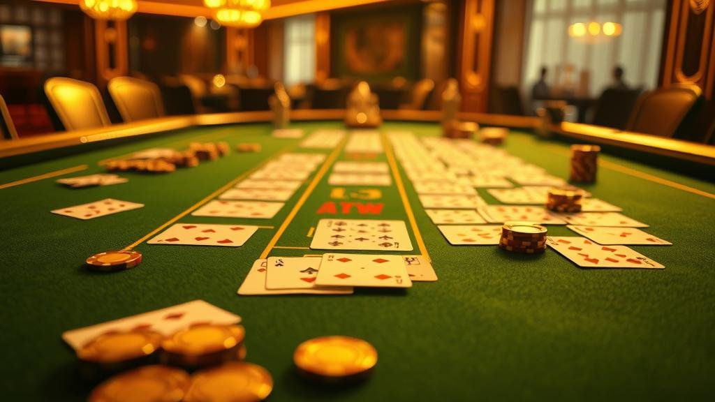 นักเดิมพันกำลังใช้สูตรบาคาร่าอย่างมีสมาธิ