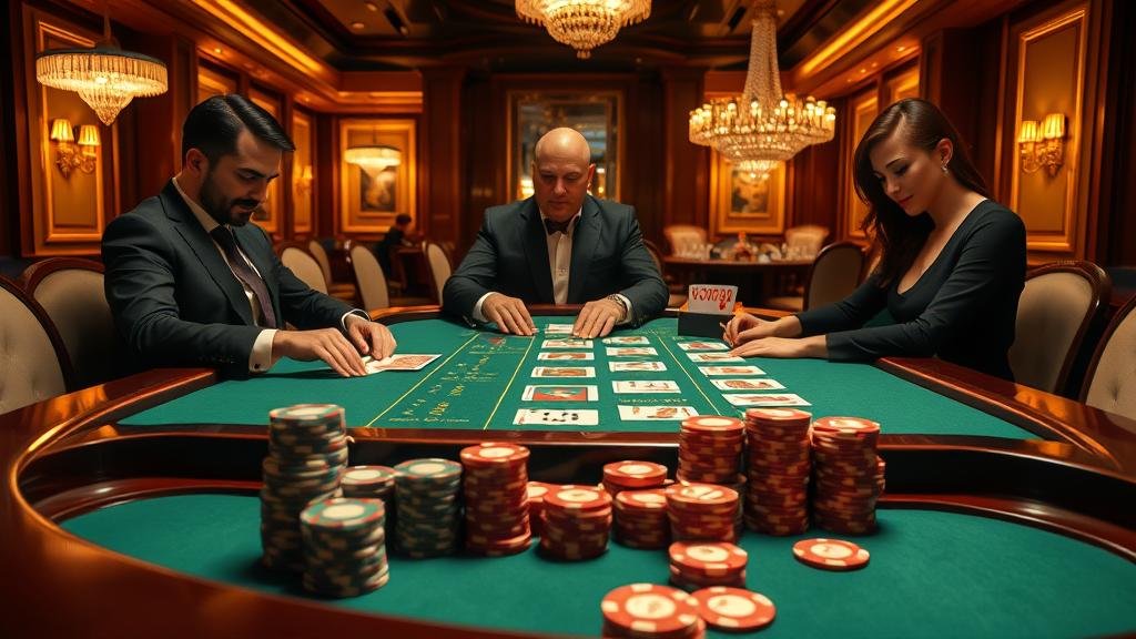 อินโฟกราฟิกแสดงเค้าไพ่บาคาร่าและกลยุทธ์การเดิมพัน