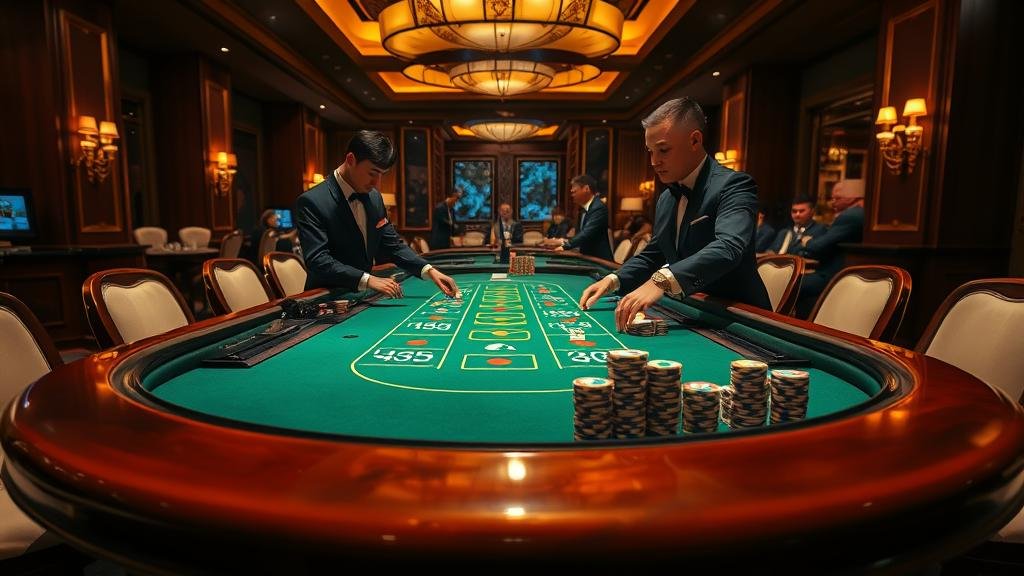 กราฟิกแสดงสูตรบาคาร่าและการเดินเงิน