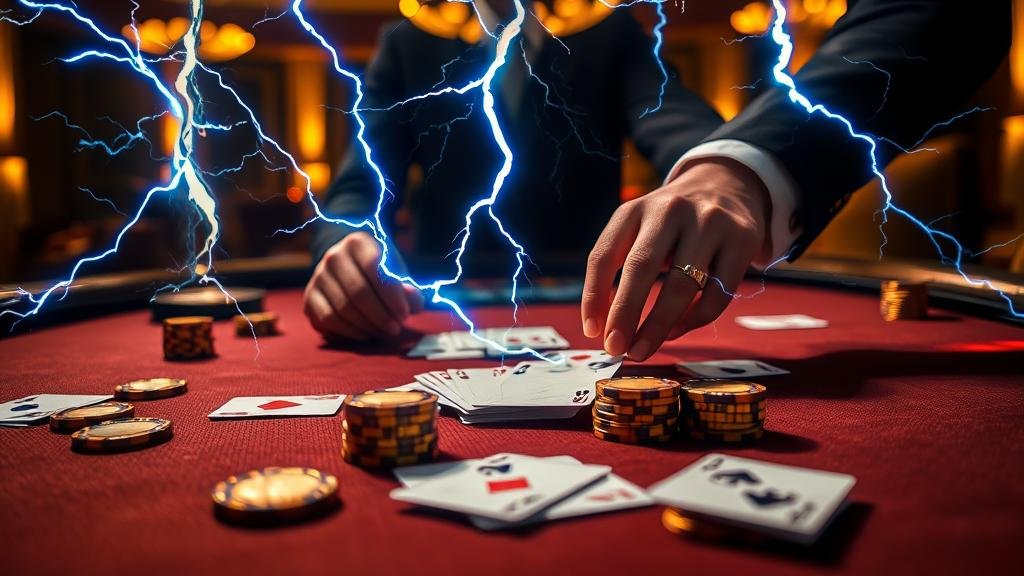 นักพนันมืออาชีพกำลังวางเดิมพันบาคาร่าสายฟ้า